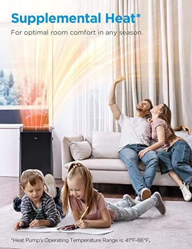 Midea Duo 14K & 12K BTU Ultra Quiet Smart HE Inverter Portable Air Conditioners with Heat, Compatible with Alexa & Google Assistant