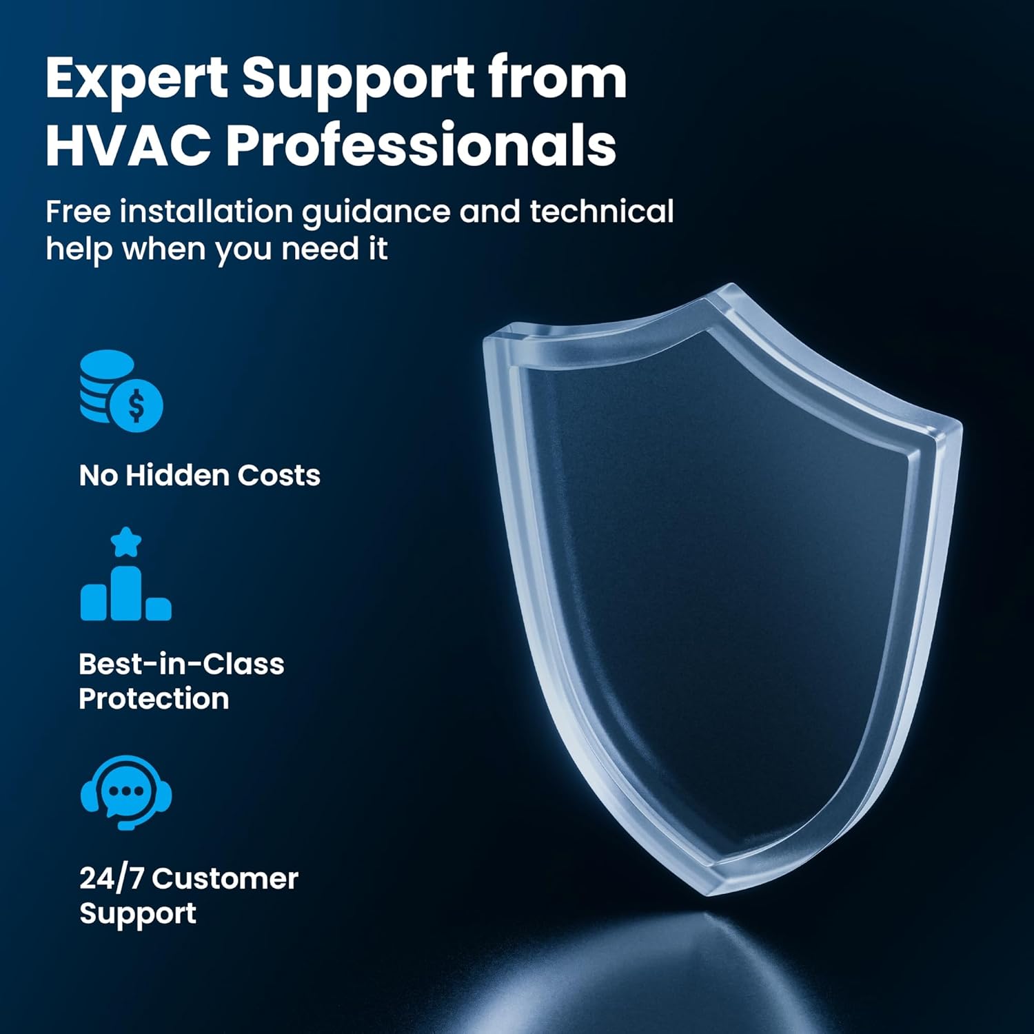 Senville 9,000 BTU Ducted Mini Split AC/Heating System, Concealed Duct, Built-in Water Pump, Wall Thermostat, 16 Ft. Installation Kit