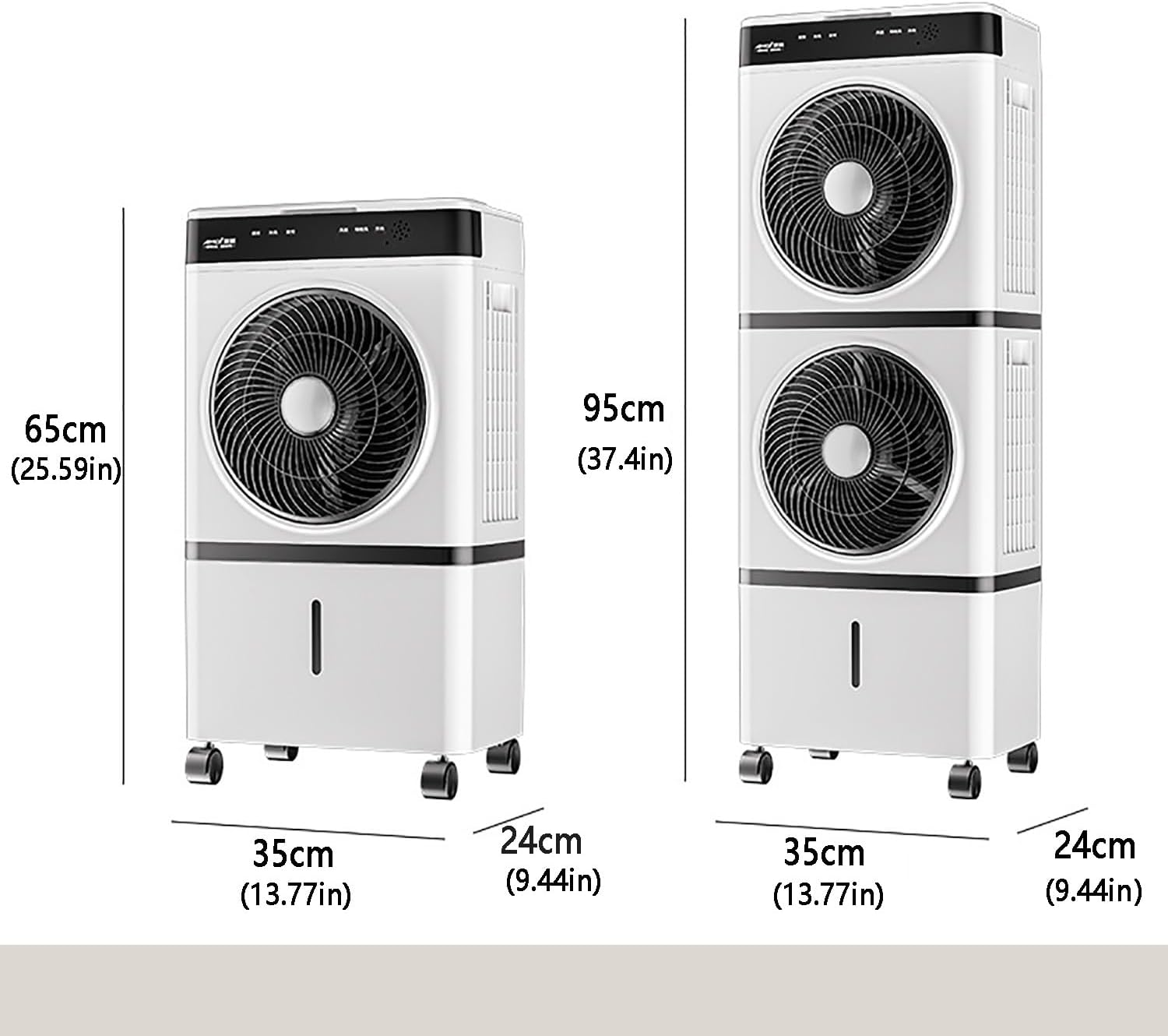 Portable Cooling Fan ,Evaporative Air Cooler, Swamp Cooler with Remote; 12H Timer,3 Speeds, Air Conditioners for Bedroom, Living Room, Office; Tower Fan thats Blow Cold Air for Home(65cm(25.59in))