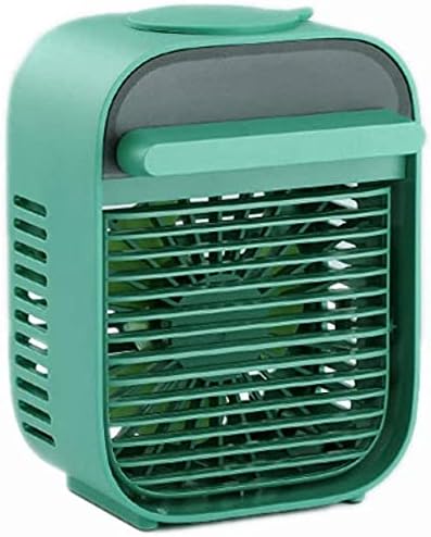 Upgrade Mini Air Conditioner USB Portable Air Conditioner Household Air Cooler Cooling Humidifying Desktop Air Conditioner Fan-Green