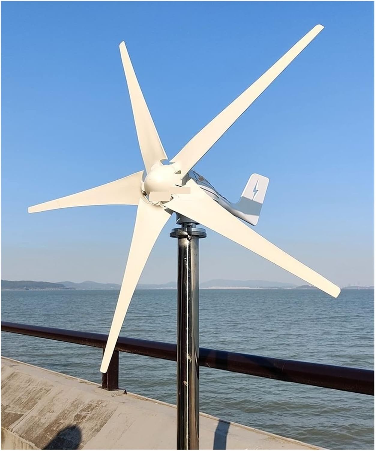 Wind Turbine, 1000W Wind Turbine Generator 12V 24V 48V Windmill Alternative Energy Generator Free Energy Windmill with MPPT Controller(Turbine Only,24V)