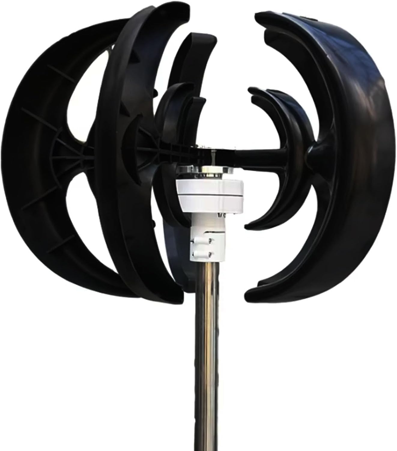 3 Phase Vertical Axis 9000W Wind Turbine Kit, Wind Power Magnetic Levitation Hybrid Wind Turbine Generator 5 Blades