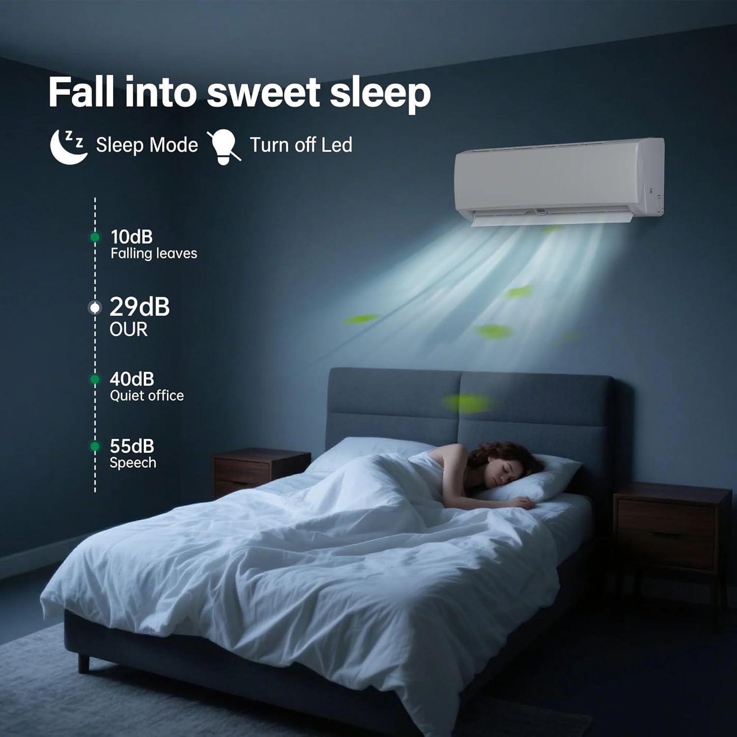 HUMSURE 17000 BTU Mini Split Air Conditioner & Heater, Wifi Enabled 208-230V Energy Saving Wall Mounted Inverter Ductless AC Unit Cools up to 1000 Sq. Ft, Heat Pump & Installation Kit