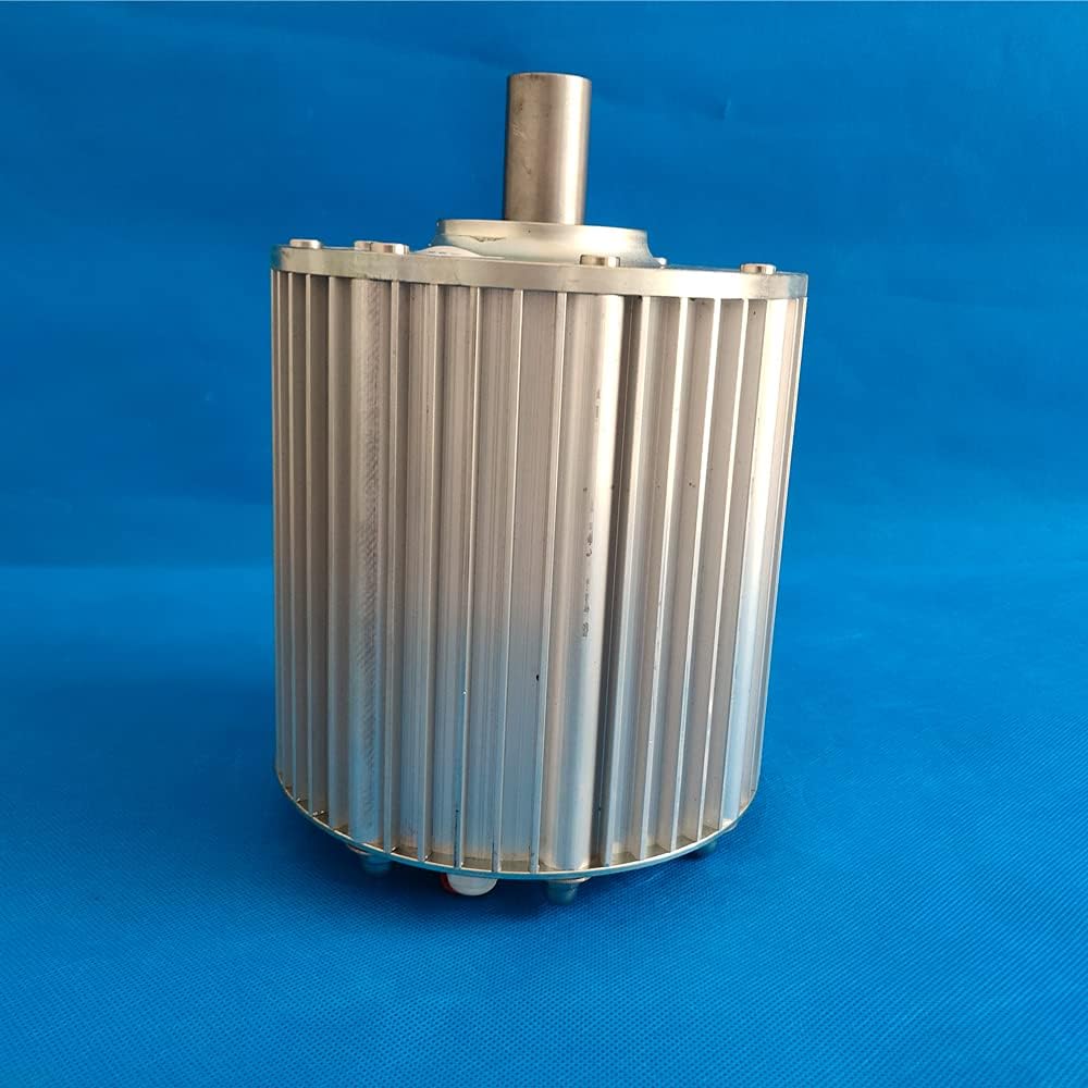 Wind Turbine, 1kw-10kw Low Speed Gearless Permanent Magnet Generator 24V 48V AC Alternators Use for Wind Water(with Base,24V_1500W 500RPM)