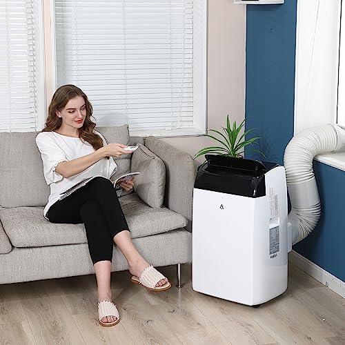 GAOMON 12,000 BTU Portable Air Conditioner, 3-in-1 Portable AC Unit, Dehumidifier & Fan with Remote Control, Air Conditioner Portable for Room up to 550 Sq.Ft, LED Display, Window Kit Included