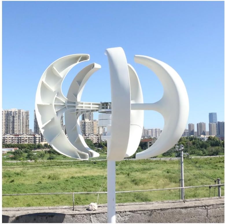 Wind Turbines, 2000W Vertical Wind Turbine 12v 24V 48V Vertical Axis Wind nerator Small Windmill Free Energy(White,48V)