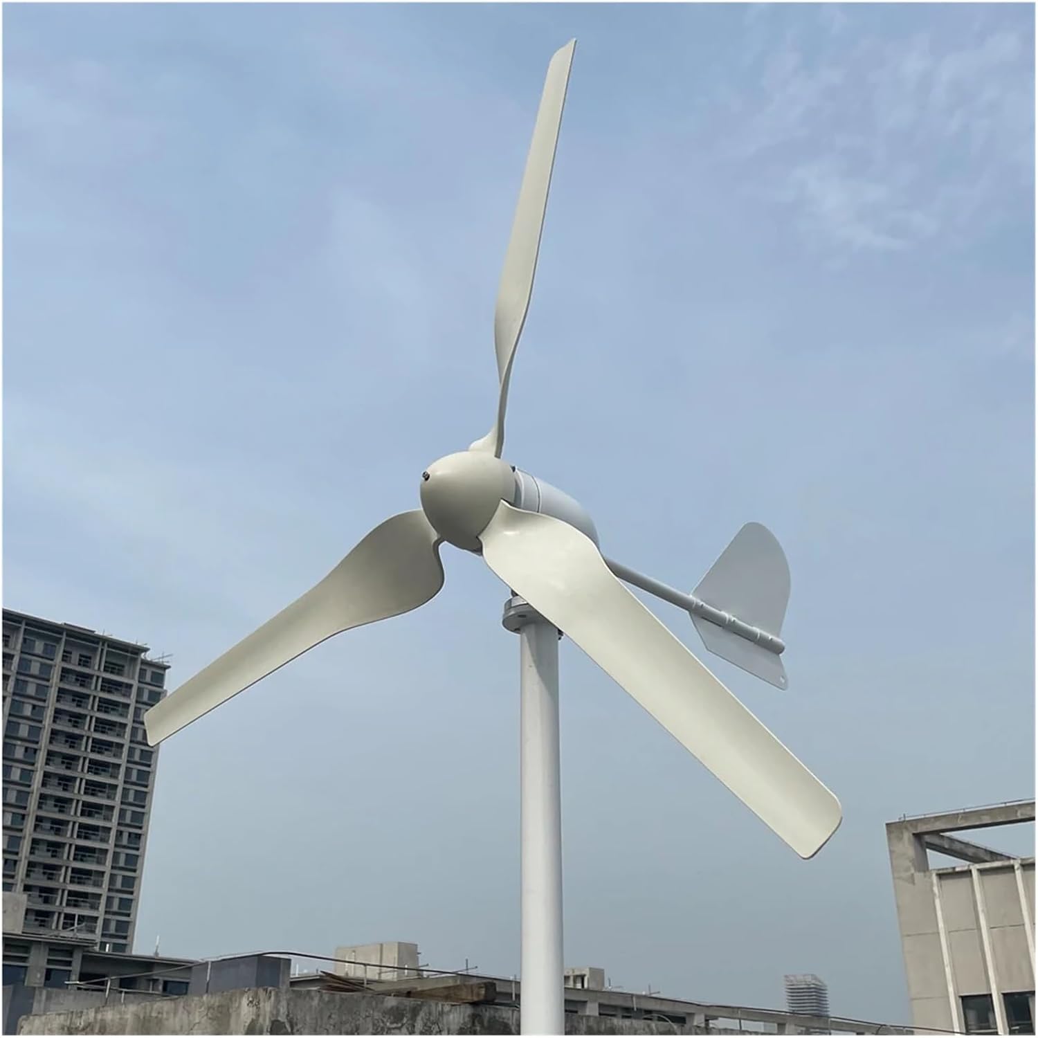 10KW Wind Turbine Generator 10000W 12V 24V 48V Small Windmill 10KW Wind Generators with MPPT Hybrid Controller for Home Industrial Energy(Off Grid System,24V)