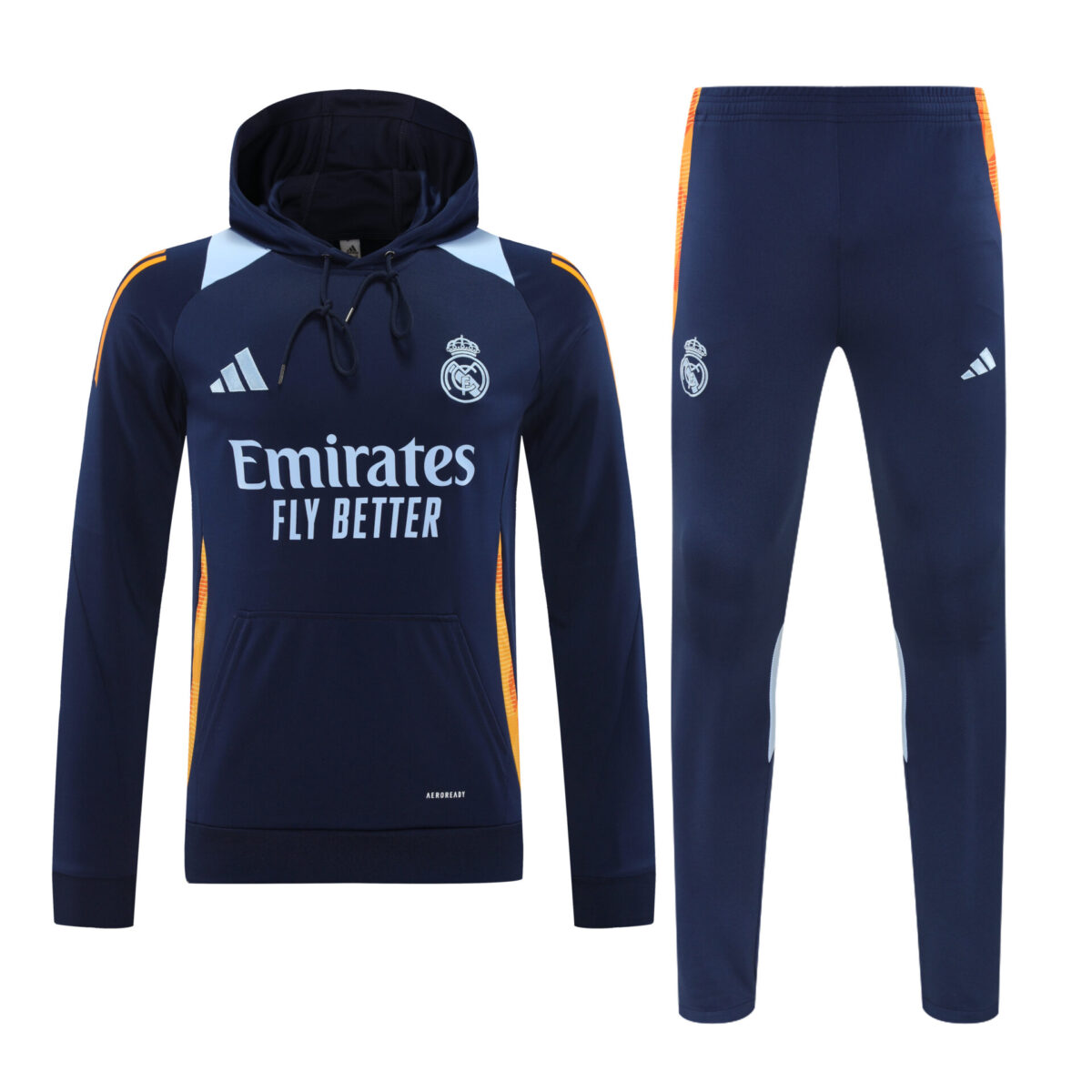 Conjunto manga larga Real Madrid azul oscuro - NewNow