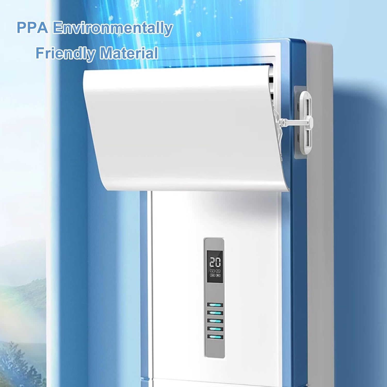 Adjustable Air Conditioner Deflector, Portable AC for Air Conditioner, Adjustable ac vent deflector for Improved Airflow