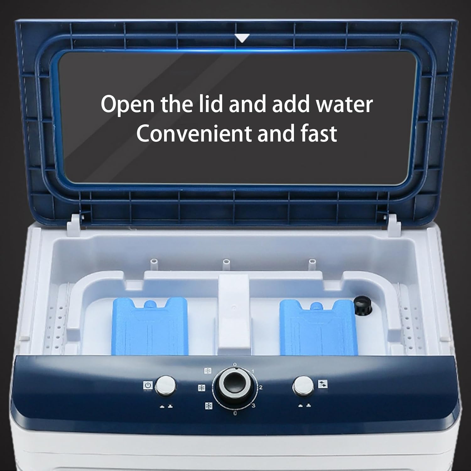 Portable Air Conditioners, Evaporative Air Cooler with 3 Speeds and 4 Wheels, 3-in-1 Swamp Cooler for Home Office Outdoors