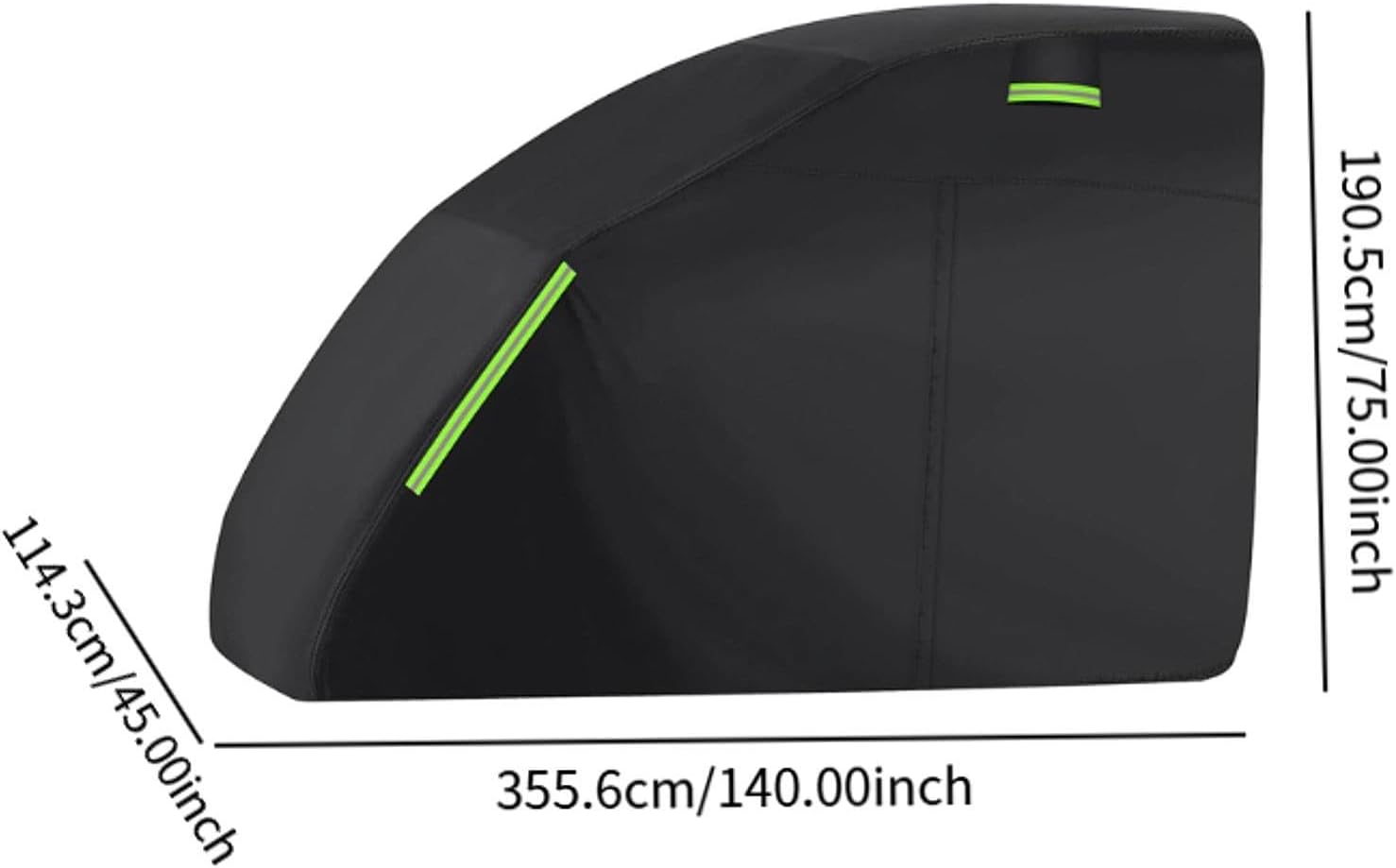 Waterproof Generator Cover with Reflective Strips KX015-4 for Sun Protection, Gardening, Lawn, Garage Use- 210d