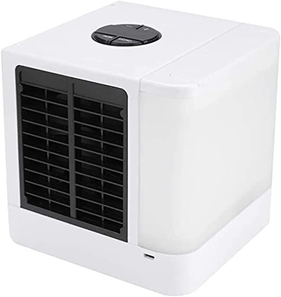 Cooler ice air,Conditioner Super air Cooler Portable air Conditioner with LED USB mini Desktop Fan 5 Positions Adjustable