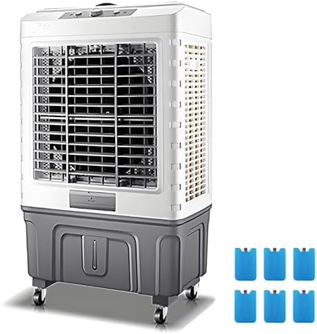 Swamp Cooler Air Conditioner, 3-In-1 Portable Evaporative Air Cooler with 13Gal Water Tank, 3 Speeds, 120°Oscillation, 6 Ice Packs, Windowless Ac for Home and Commercial, 42in