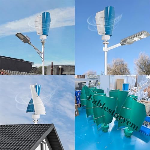 12000W Wind Turbine Generator Kit - 12V/24V/48V Vertical Maglev Home Use, 3 Phase Permanent Magnet Generator with MPPT Controller, Breeze Start, D-48V for Renewable Energy