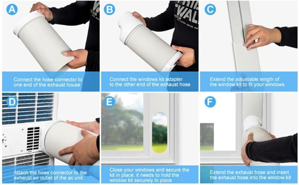 10000 BTU Portable Air Conditioner with Cooling, Heating & Dehumidifying – Cools up to 450 sq ft, Quiet Sleep Mode, Remote Control & 24H Timer, 360° Casters & Window Kit