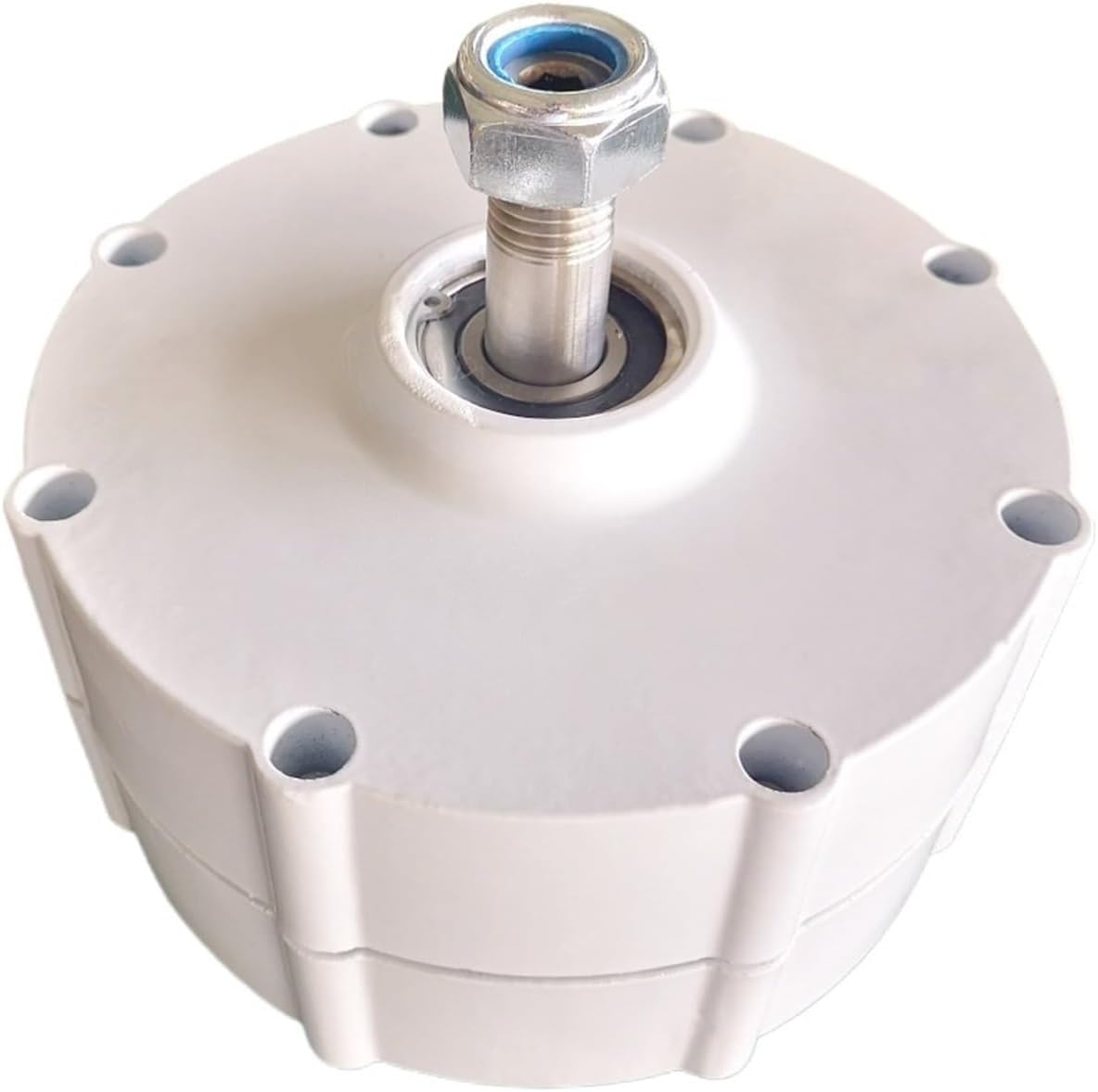 2000W Wind Turbine Generator, 24V 48V Gearless Permanent Magnet Generator for Low Speed Household Use in Wind Turbines and Water Industrial Energy(with Base,24V_2000W 300RPM)