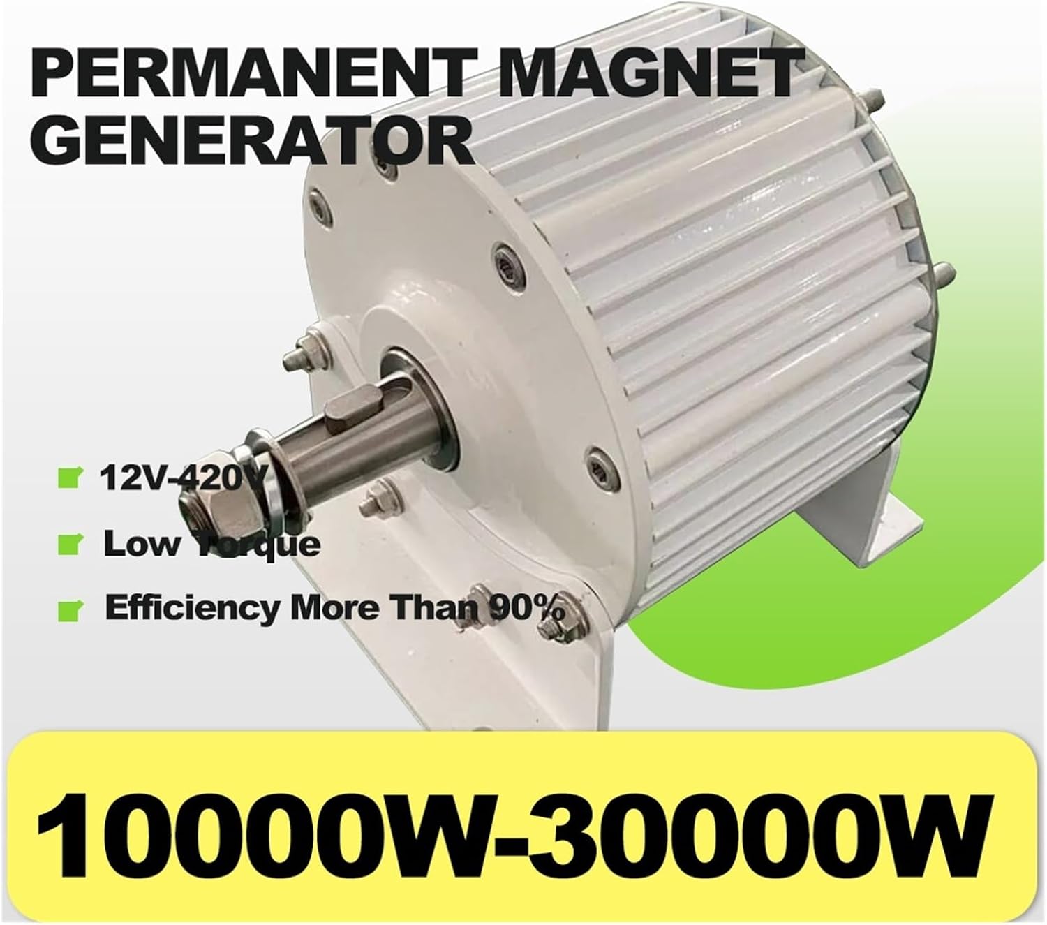 Wind Turbine Generator 30KW Gearless Permanent Magnet AC tors Use for Wind Water Turbine Industrial Energy(96V,20000W)
