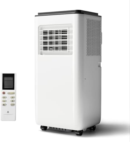 8,000 BTU Portable Air Conditioner Cools Up to 350 Sq.Ft, 3 in-1 Quiet Portable AC Unit with Remote Control, Smart/Sleep Mode, Auto Swing, 24H Timer
