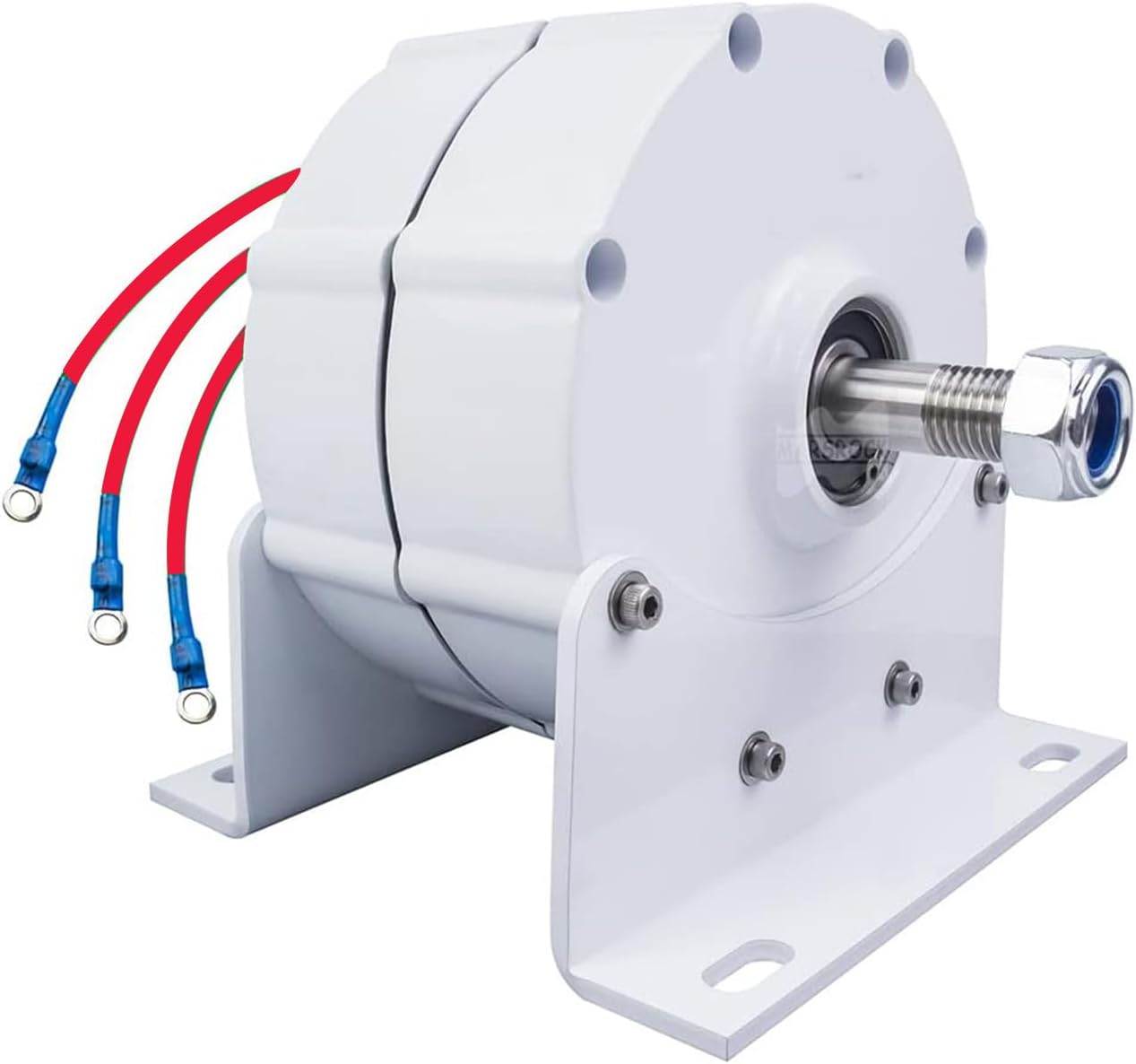 Low Speed 12000W 24V 48V Gearless Permanent Magnet Generator, 3PhaseAC Alternators Use for Wind Turbine Water Turbine (with Base)