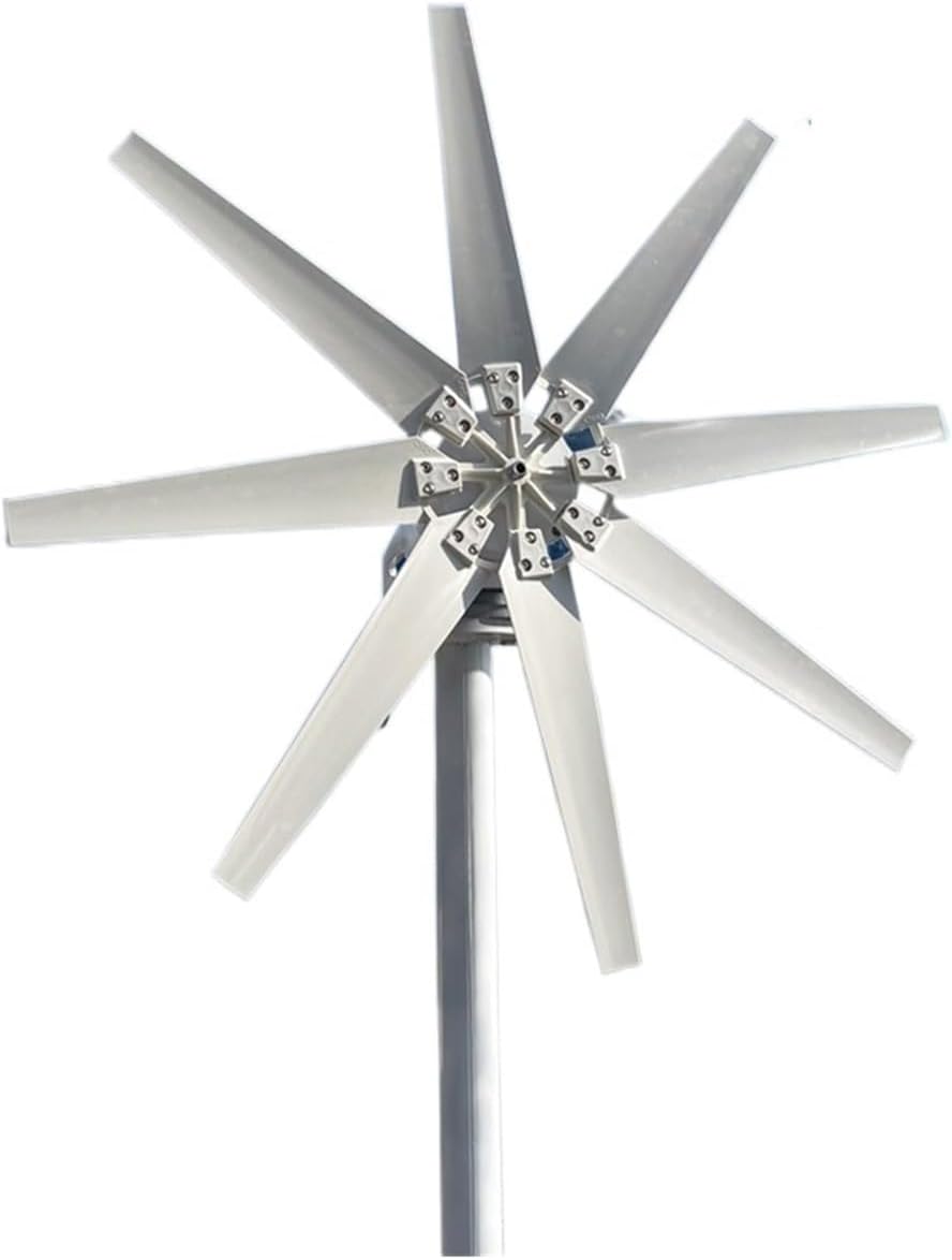 Wind Turbines, 8 Blades 3000w Wind Turbine nerator Homeuse Free Energy 12V 24V 48V Fit for Street Lamps Monitoring Boat(48V)