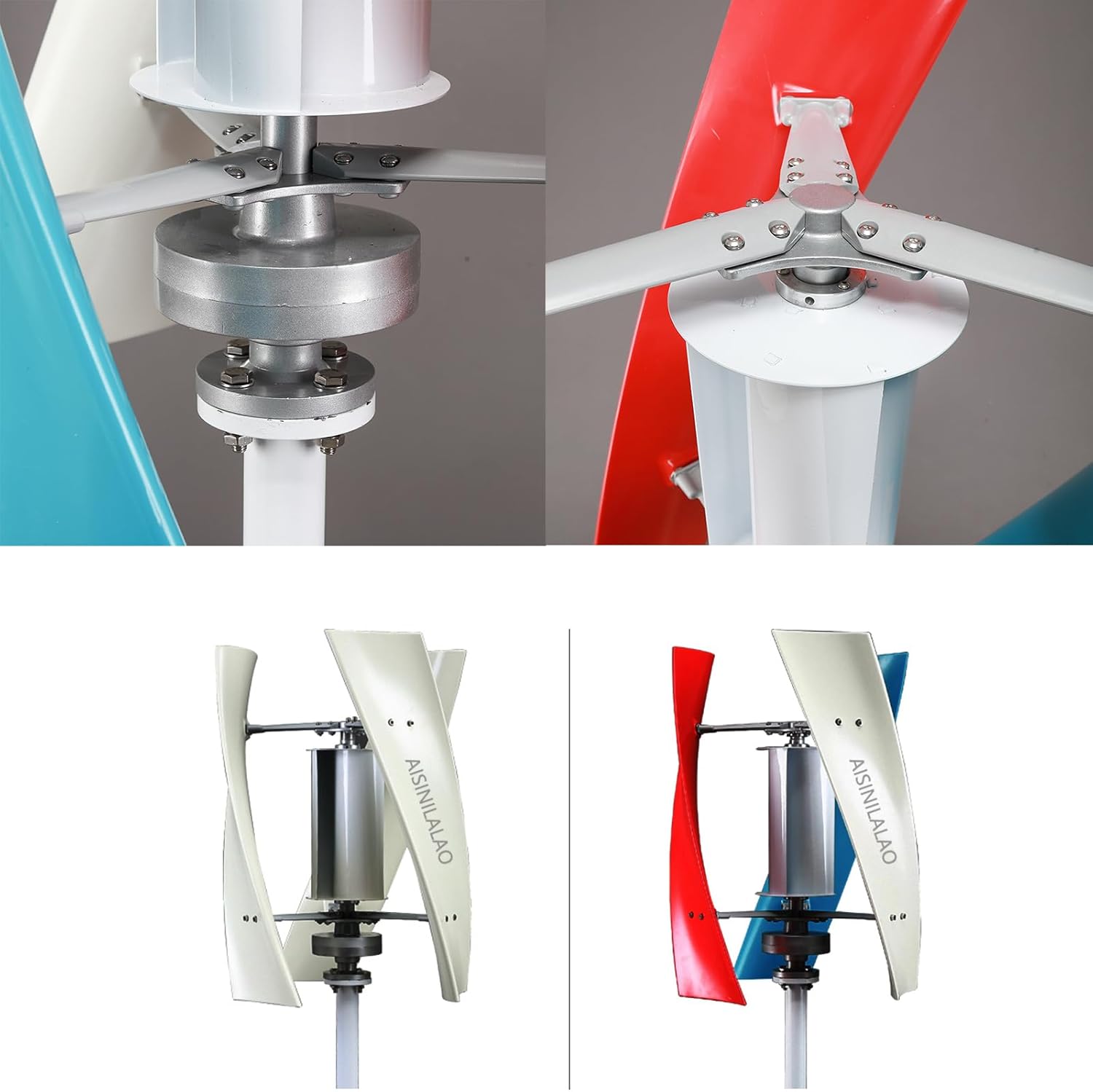 5000W Vertical Windmill Maglev Generator, 3 Blades Low Noise 12V/24V/48V Wind Turbine,Low Wind Start Noiseless Street Lamp Garden Farm Household