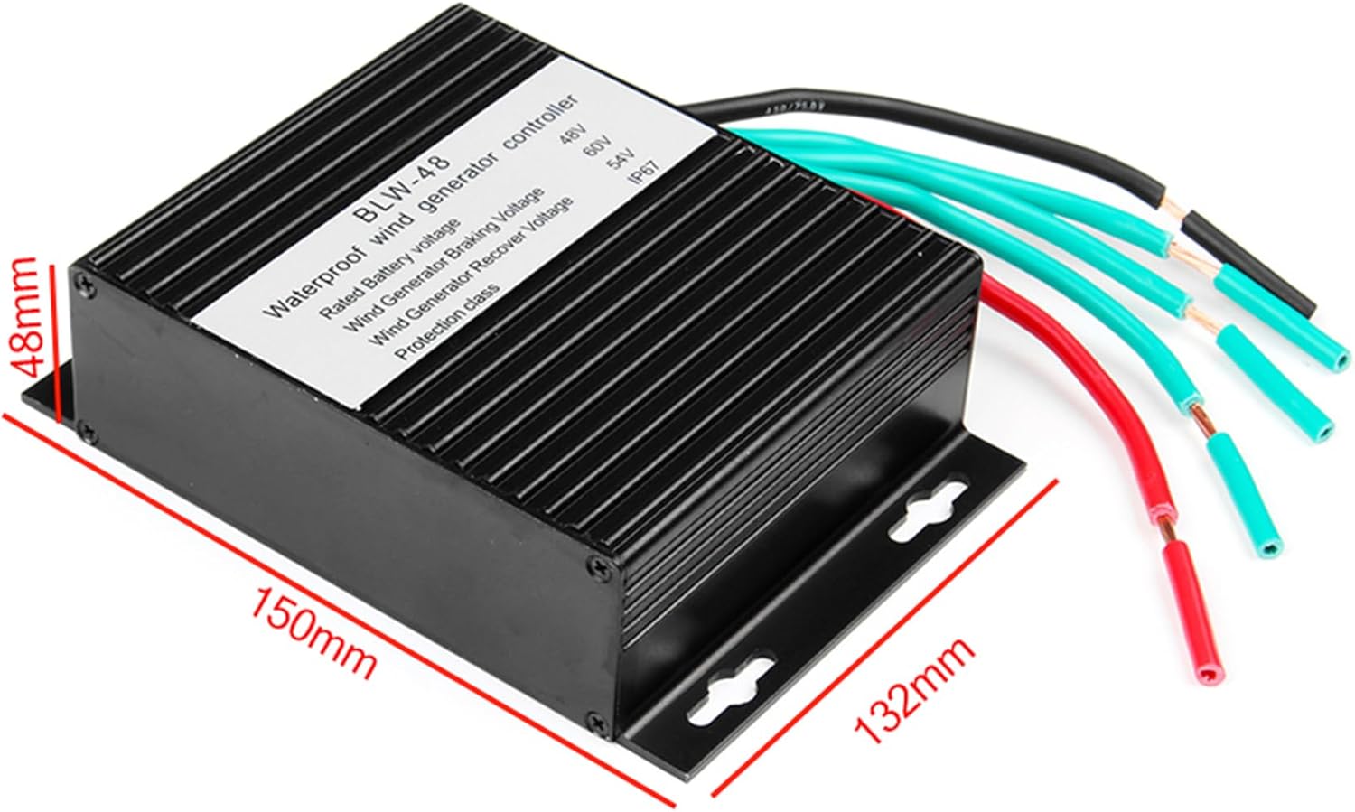 24V, 24V 10A-40A Small Charging Regulator Automatic 12V/24V/48V Voltage Adjustment for Wind Windmill Turbine (1500W)