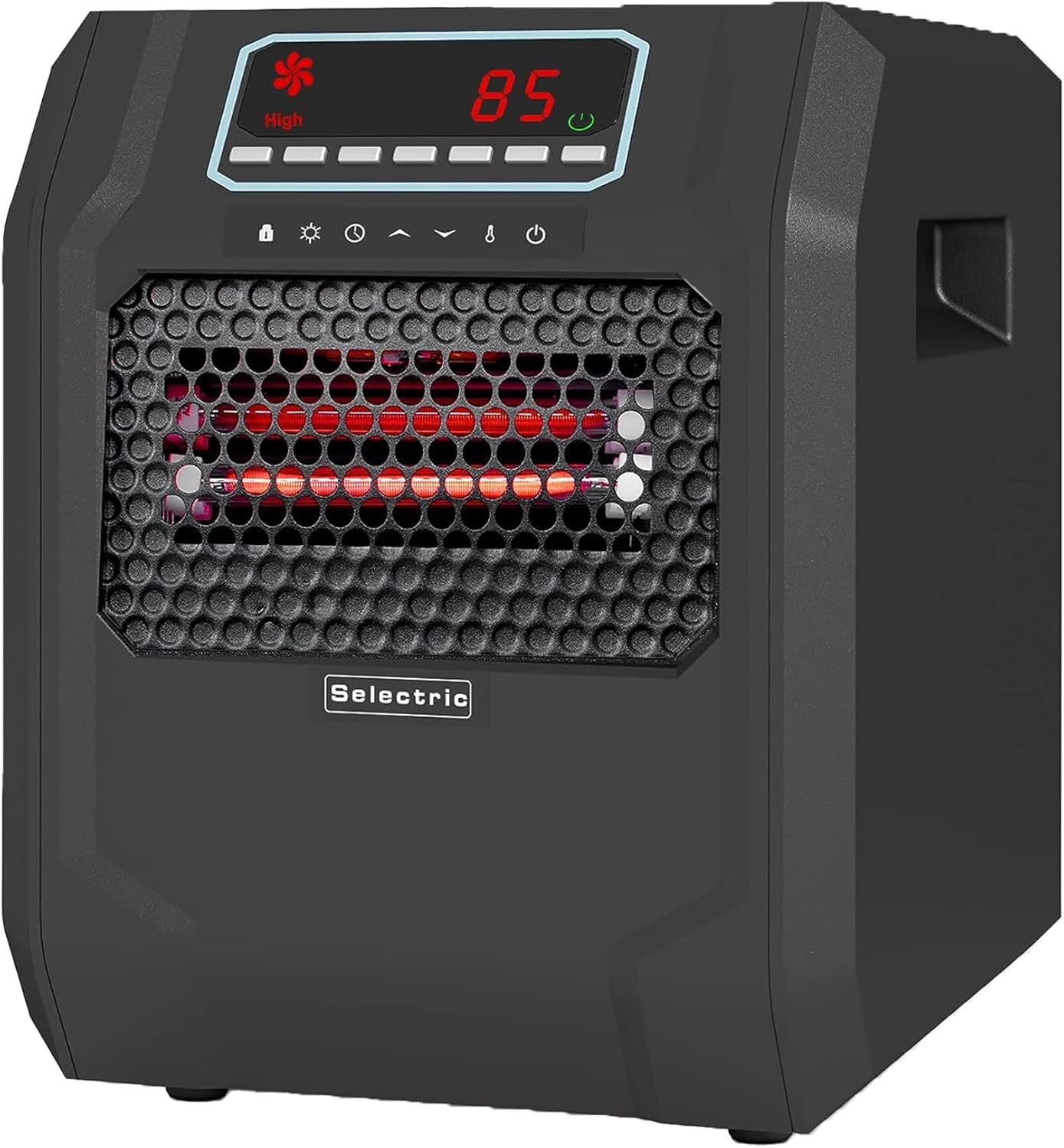VOLTORB Portable Indoor Electric Space Heater w/ Cord, Remote, and 3 Heat Settings, 1500W