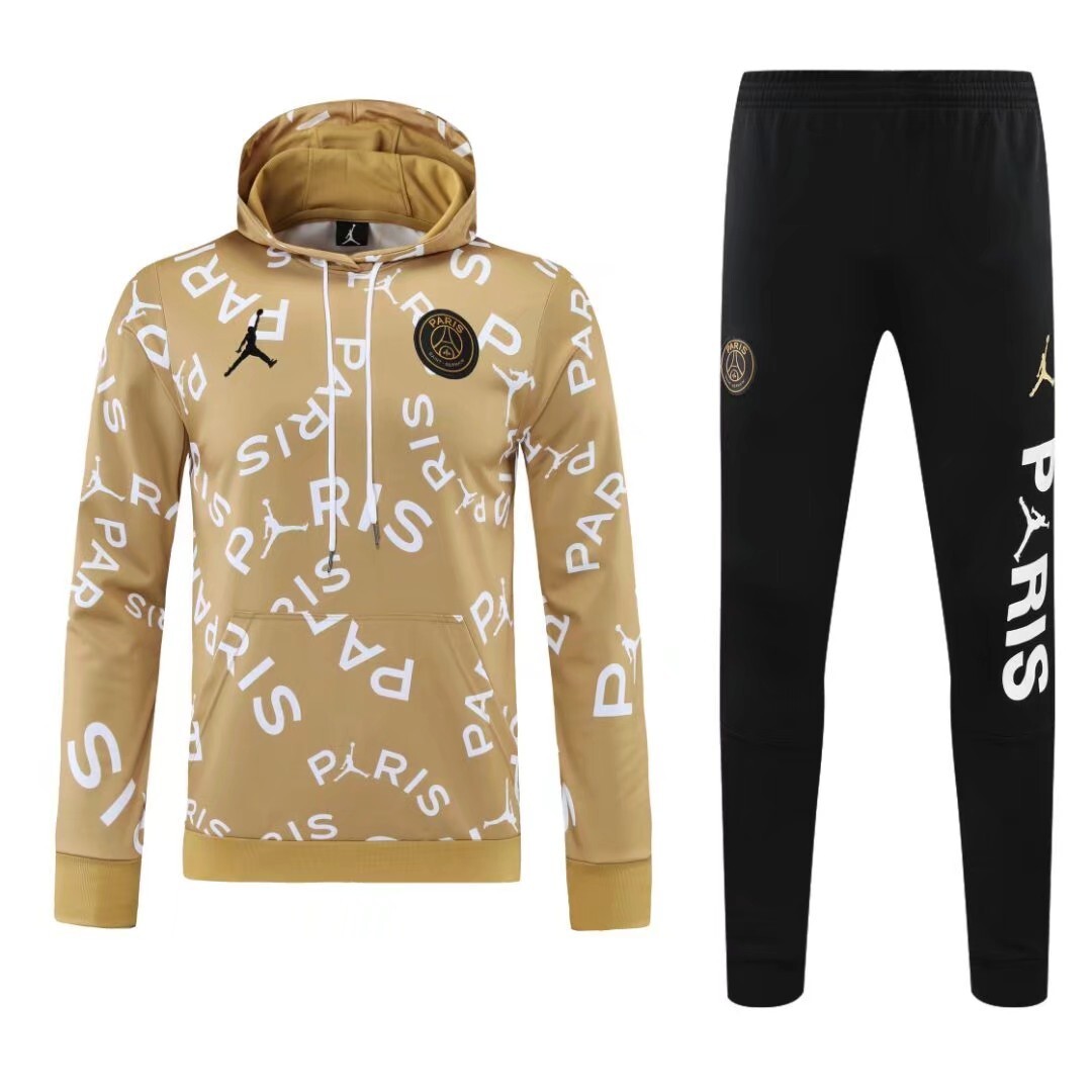 Conjunto manga larga PSG marrón letras - NewNow
