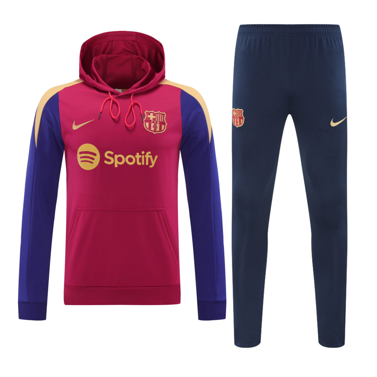Conjunto manga larga FC Barcelona rojo manga azul - NewNow