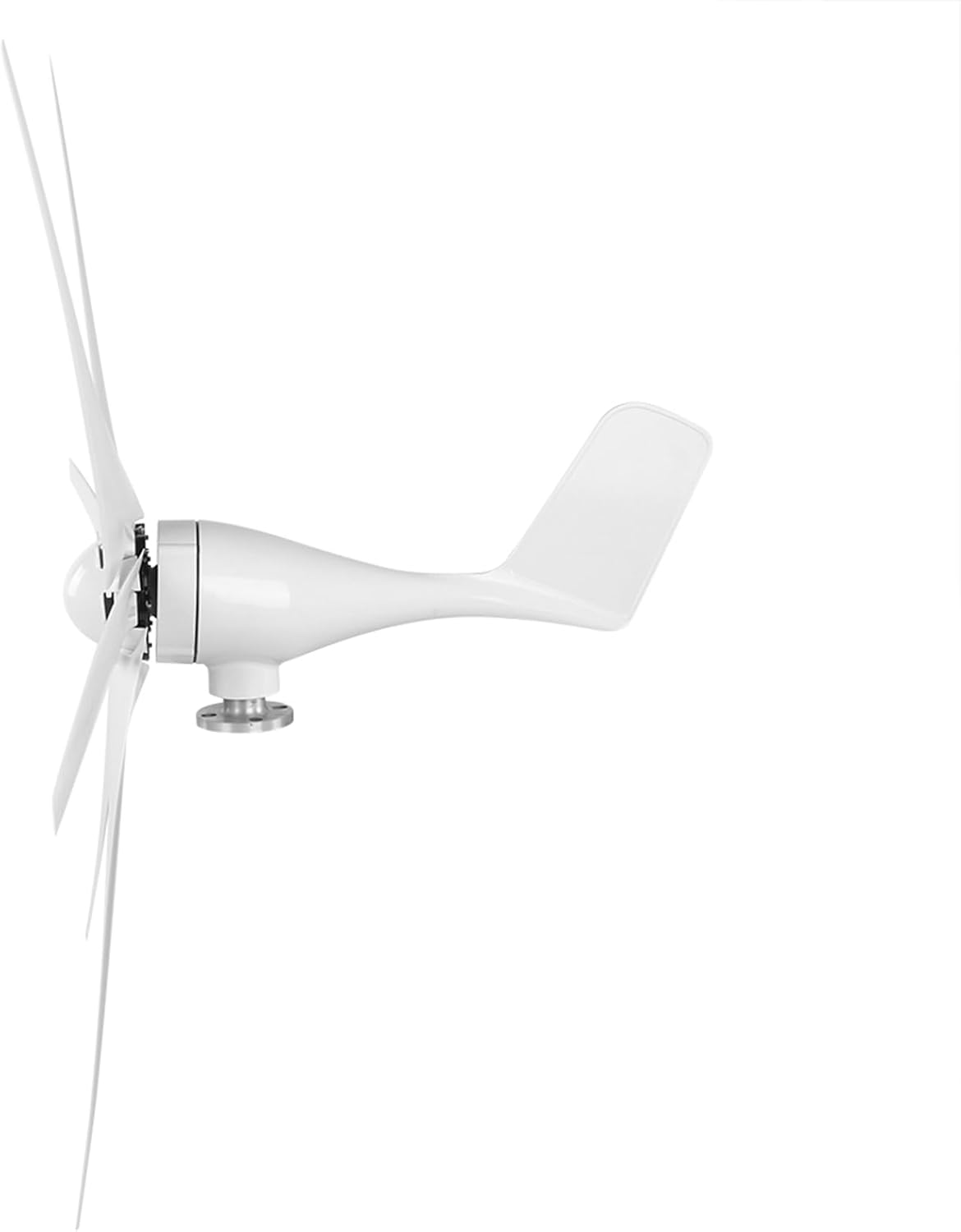 Jeanoko AC Wind Generator 800W Small Windmill Turbines for Patio Mobile Home Charging 6 Vane/Wing Generator (White #13)