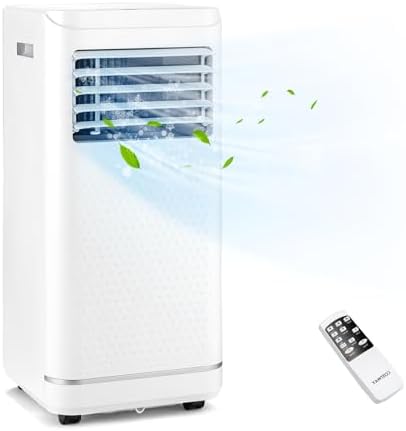 ARLIME Portable Air Conditioner,10000 BTU AC Unit, 3 in 1 Cooling Unit w/Dehumidifier, Fan Mode, Quiet AC Sleep Mode, 24H Timer, LED Display & Remote Control, Cool Rooms up to 250 Sq.Ft (10000 BTU)