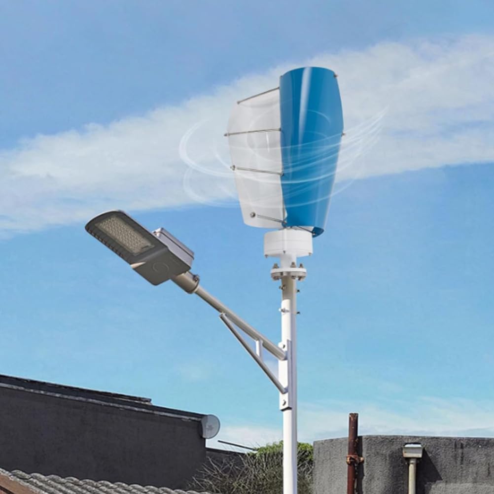 5000W Vertical Axis Wind Turbine Generator, 12V-220V Free Energy Wind Power Windmill Camping with MPPT Charger Controller 220V