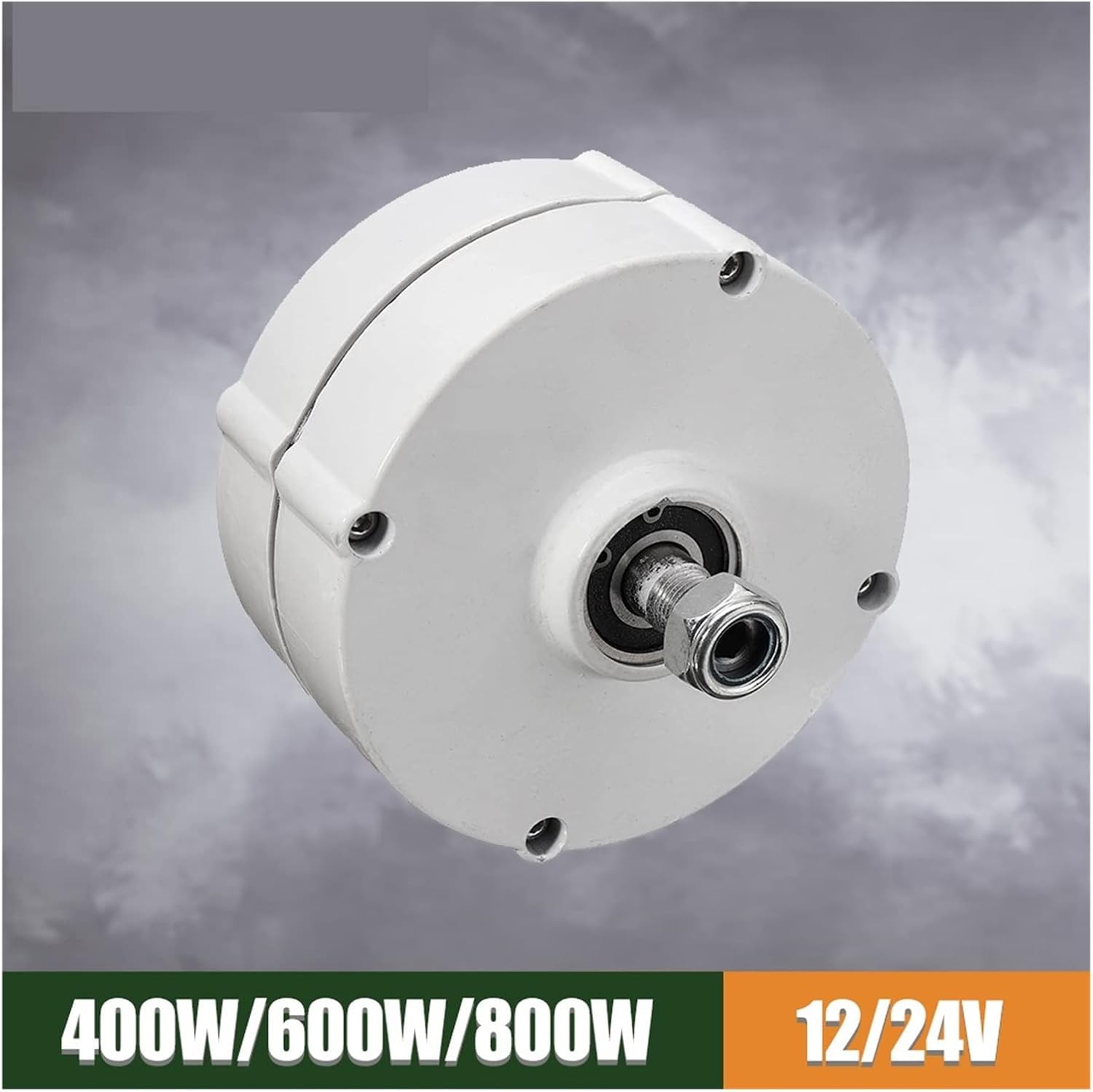 Wind Turbine, Generators 400W 600W 800W Low Speed 12V 24V 3 Phase Gearless Permanent Magnet AC Alternators for Wind Water Turbine for Home Use(with Base,24V_500W)