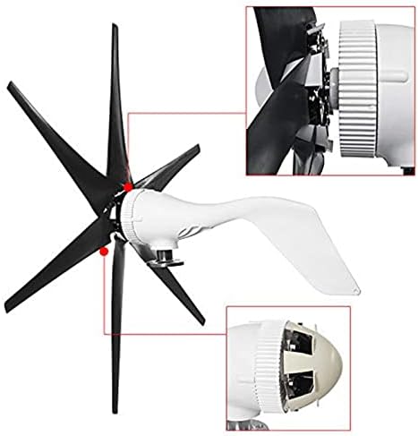 10000W Vertical Wind Turbine Generator 12V-220V, Low Wind Start, Permanent Magnet, Household Windmill for Eco-Friendly Energy (Black)