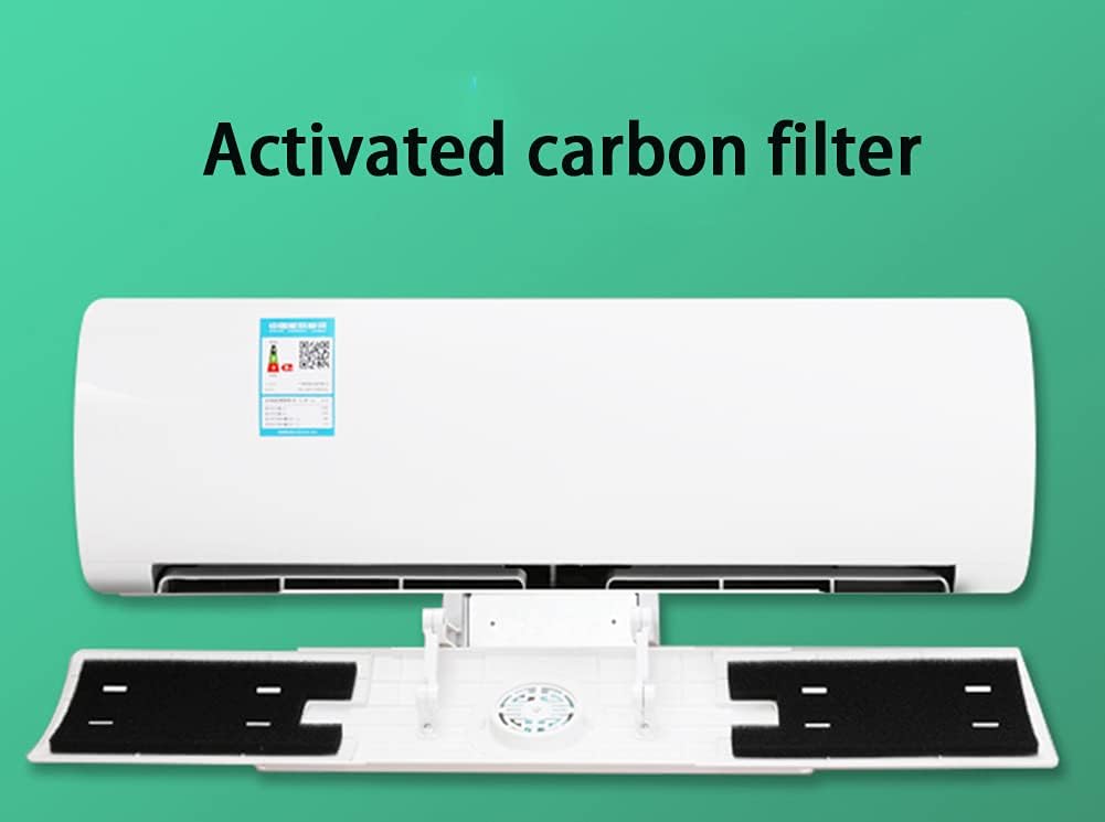Air Conditioner Wind Deflector, Anti-Direct Blowing Windshield with Activated Carbon Filter Cotton to Purify The Air Wall-Mounted Air Conditioner General Deflector