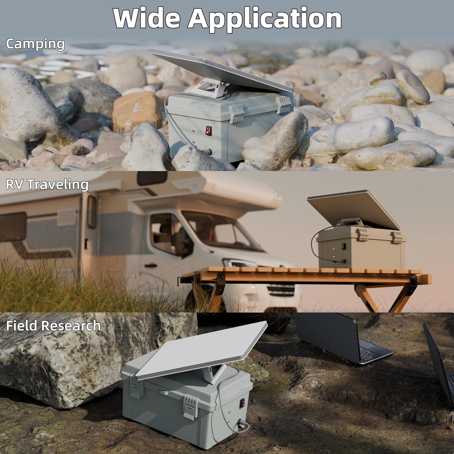 Starlink Mini Dual De.Walt Battery Pack Adapter Case with DC Female Plug and Switch Control, IP66 Waterproof Storage Box Ourdoor use for Star Link Mini Accessories