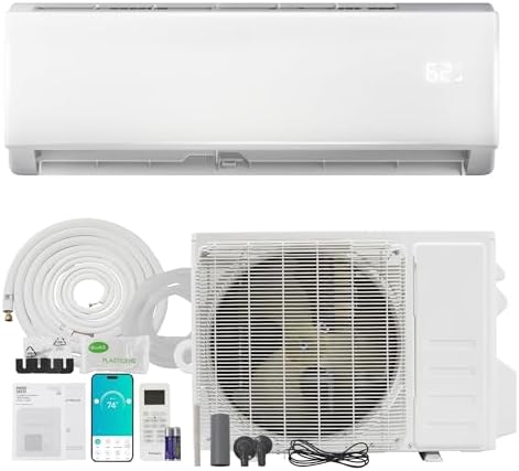 HUMSURE 17000 BTU Mini Split Air Conditioner & Heater, Wifi Enabled 208-230V Energy Saving Wall Mounted Inverter Ductless AC Unit Cools up to 1000 Sq. Ft, Heat Pump & Installation Kit