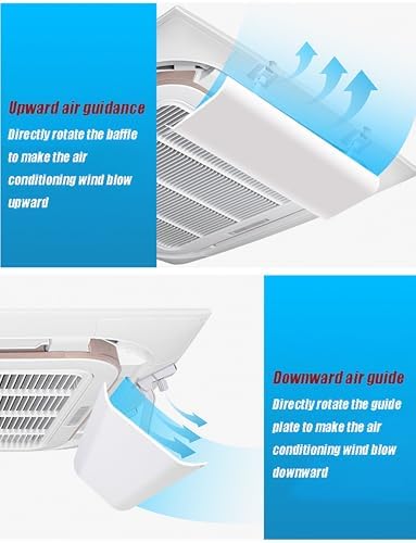 Air Conditioner Deflector for Ceiling Central Air Conditioning, Prevent The Air from Blowing Straight, Angle Adjustable