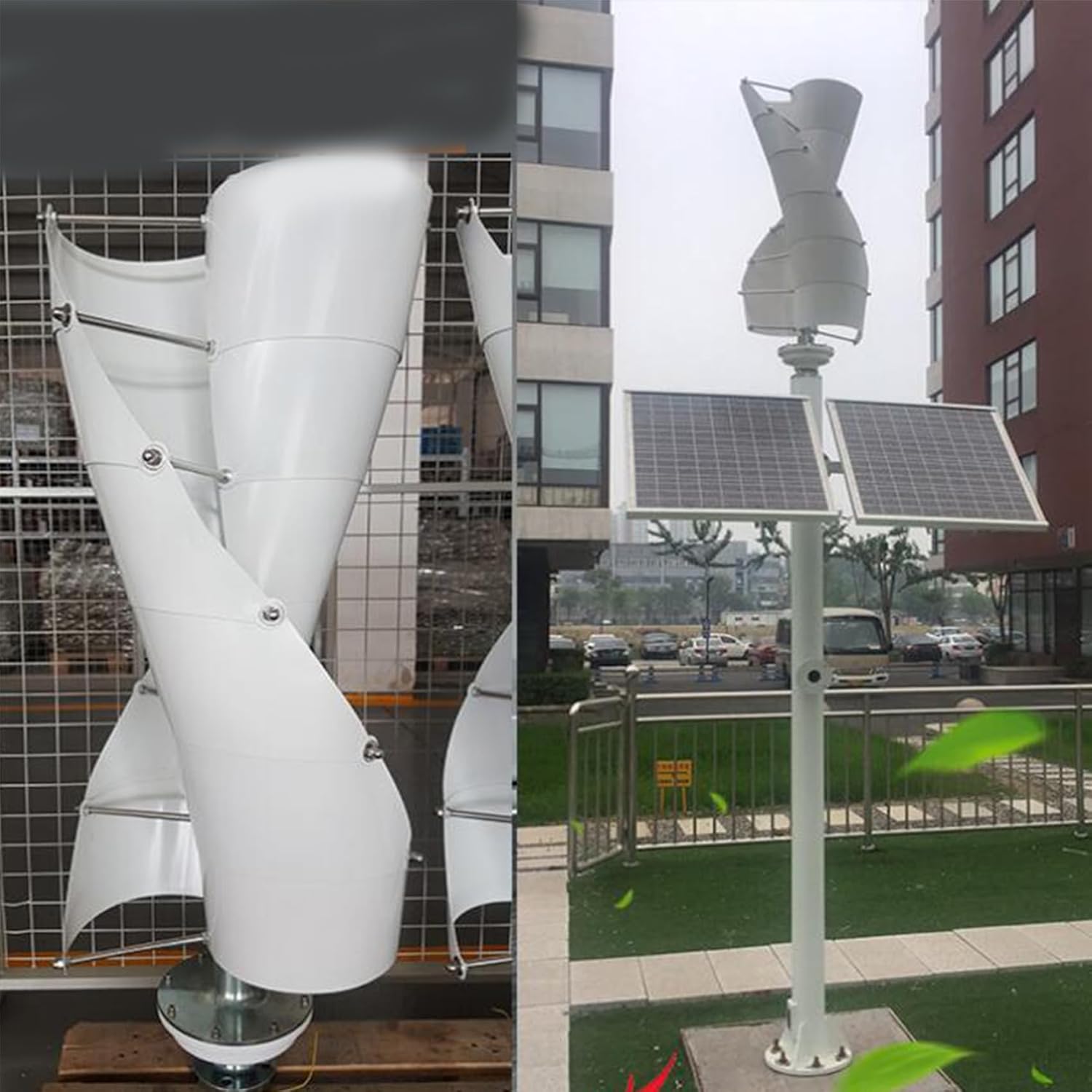 9000W 220V Vertical Axis Helix Wind Power Turbine 12V 24V 48V 220V Permanent Magnet Generator with Controller for Hybrid Wind-Solar Systems