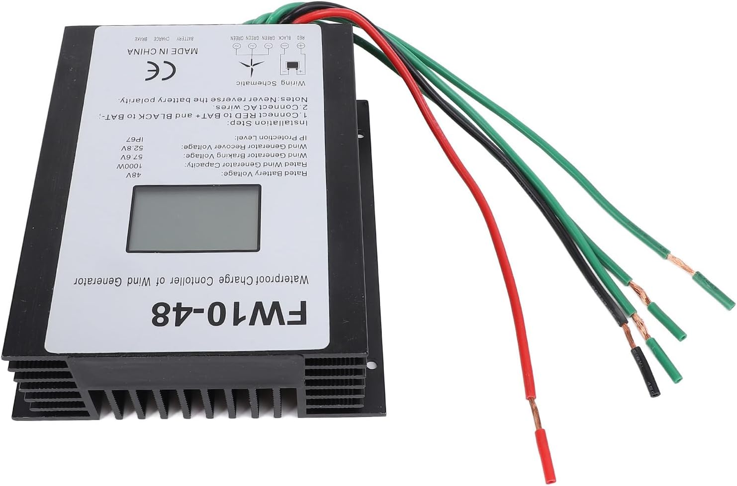 MPPT Wind Turbine Charge Controller, 48V, 1000W, IP67 Water - High - Efficiency Regulator, Automatic Brake & Recovery, Perfect for Off - Grid Power Systems