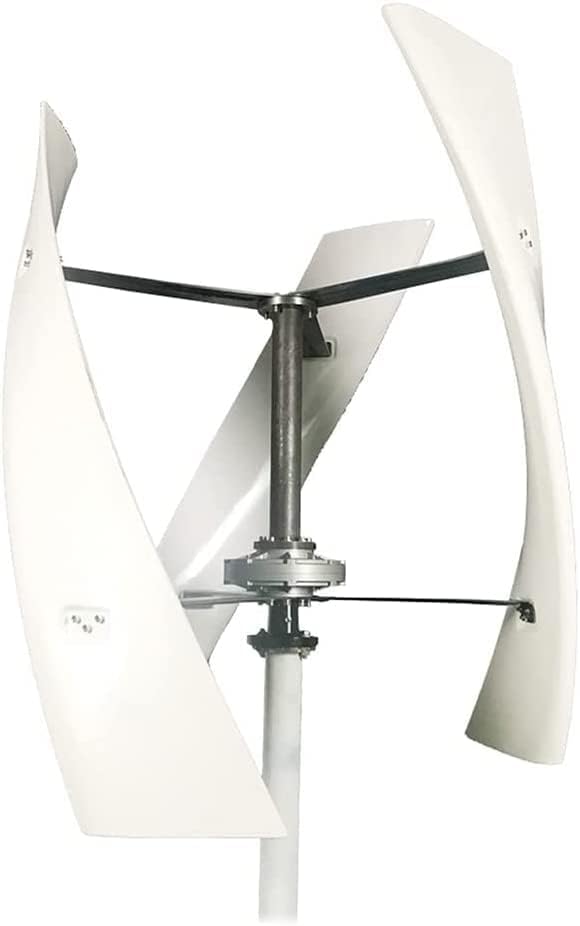 LiuSj JUnSt 10000W Vertical Axis Permanent Magnetic Levitation Wind Turbine with Controller,12V 24V 48V Home Windmill Low Wind Turbine for Home Or Camping (White)
