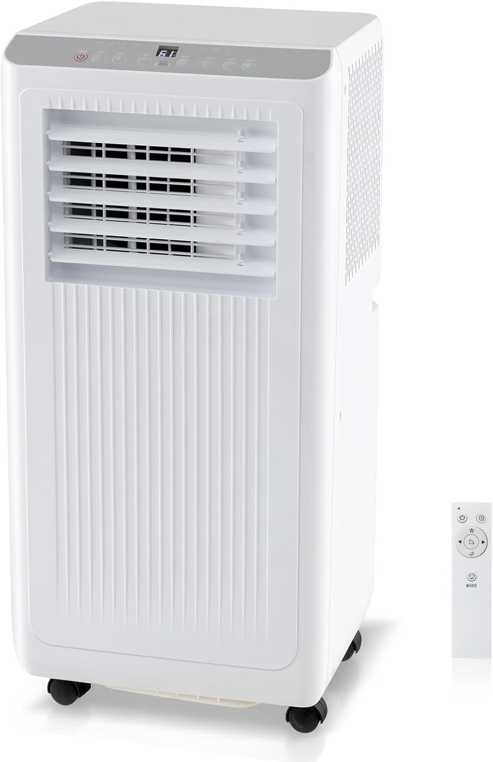 SIMOE Portable Air Conditioner, 10000 BTU Portable Ac Unit with Remote Control, Digital Display, Installation Kit, Sleep Mode, 24H Timer, AC Unit for Bedrooms Up to 350 Sq.Ft, White (10000 BTU)