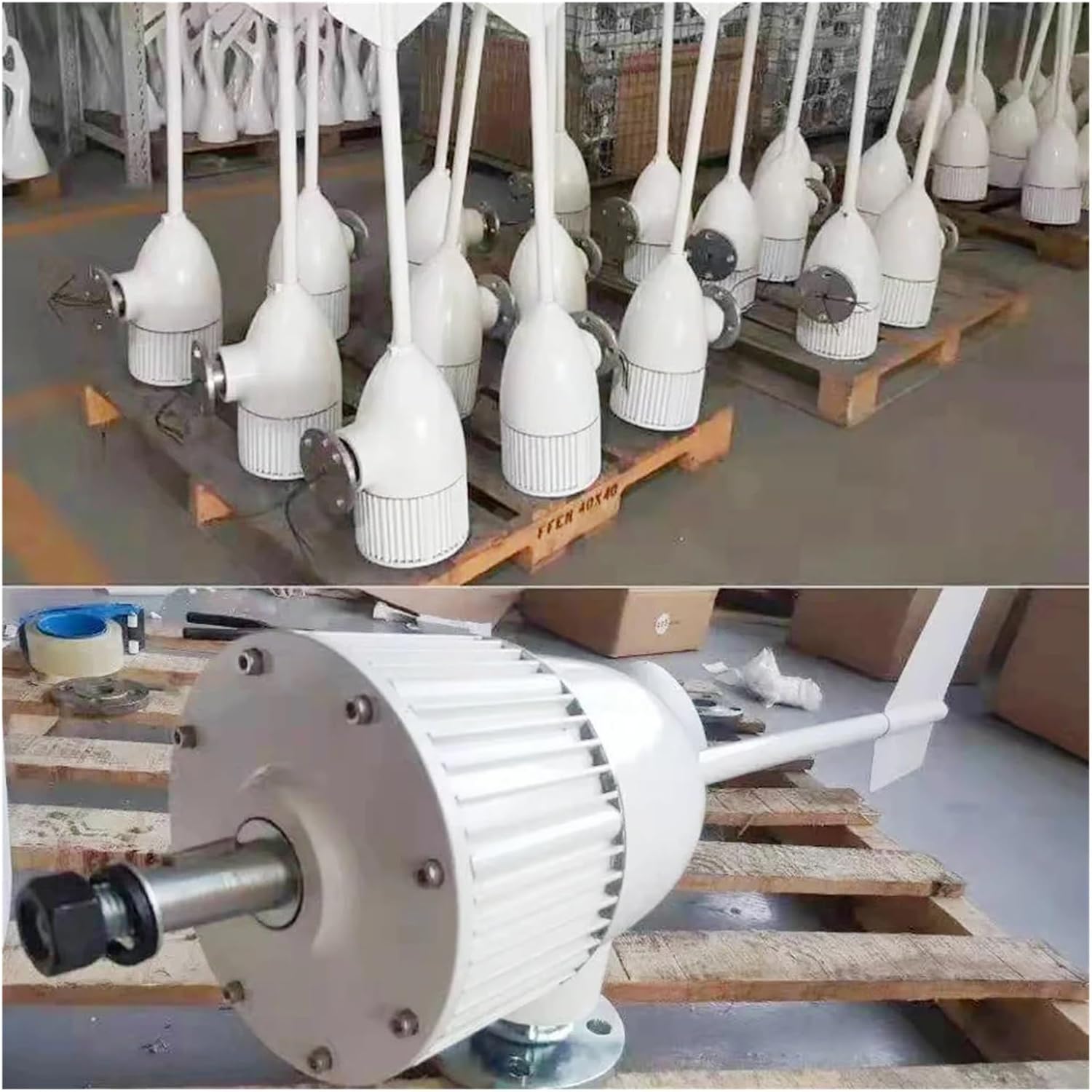 20000W 12V 24V 48V Horizontal Wind Turbine Generator Small Windmill with MPPT Charge Controller for Home Farm Industrial Energy(24V)