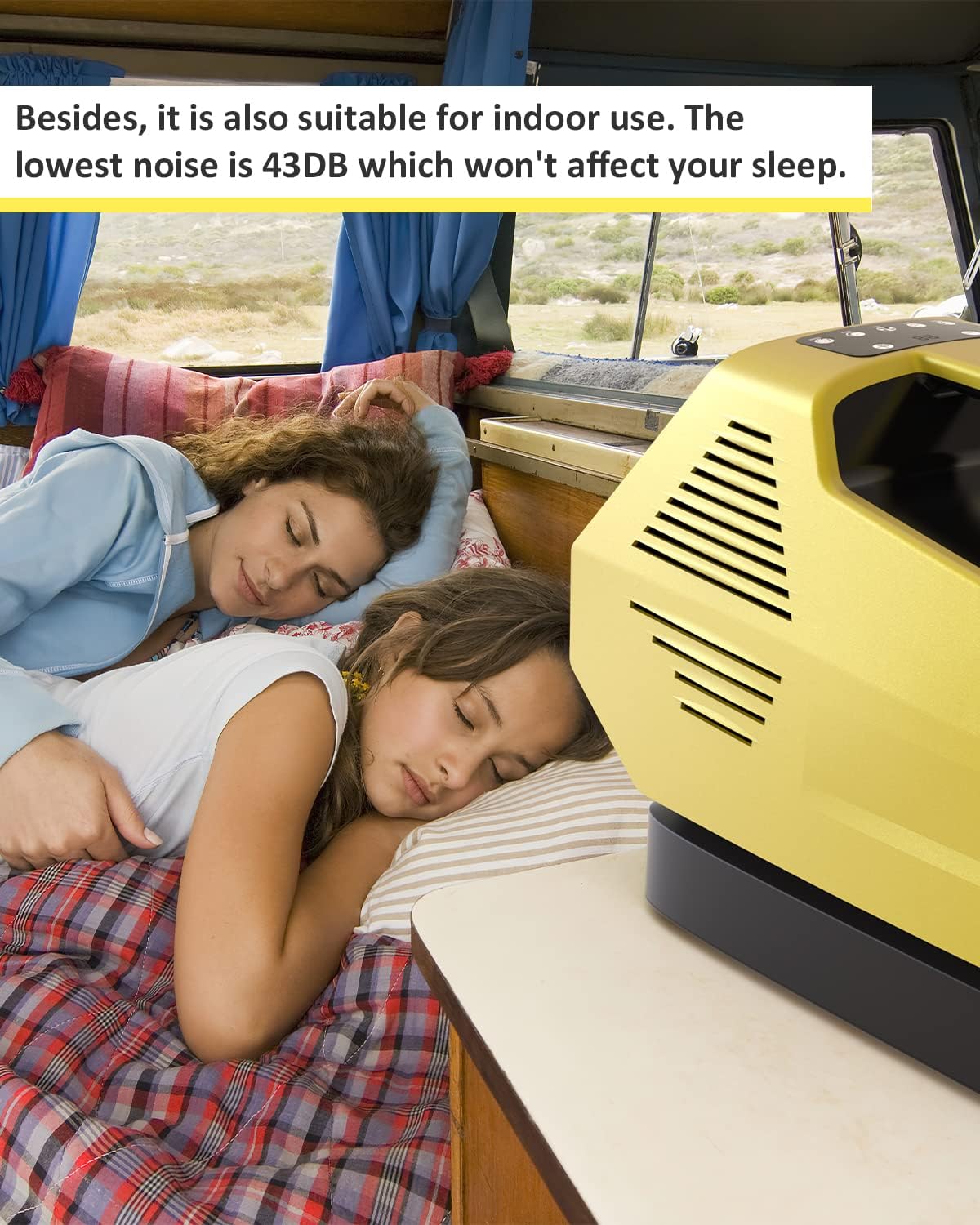 EnjoyCool Portable Air Conditioners, Outdoor Air Conditioner, 2380BTU Home AC Cooling Unit, 24Volt, 220W Low Power Consumption for Outdoor Camping Tent, Car, Truck, Parties, Fishing, Van and RV