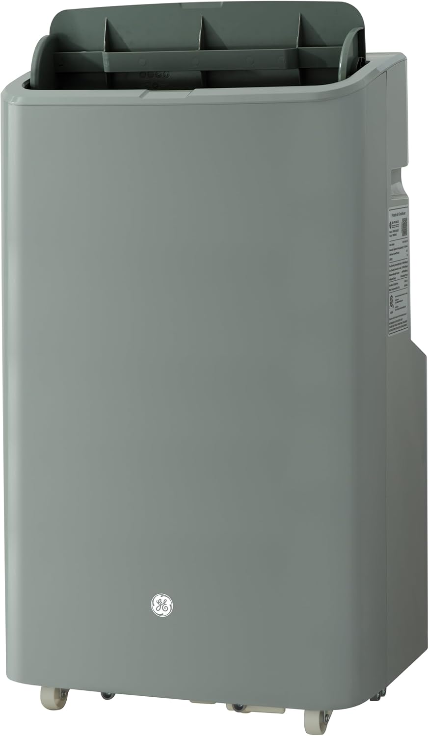GE 7,500 BTU Smart Portable Air Conditioner for Medium Rooms up to 300 sq ft.,3-in-1 with Dehumidify,Fan and Auto Evaporation,Dual Hose Compatible,Included Window Installation Kit, Built-in WiFi,Grey
