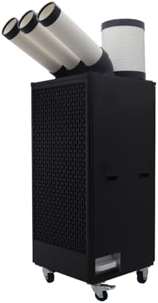 Industrial Portable Air Conditioner with Wheels 13L Large Tank Commercial Spot Cooler Adjustable Air Outlet Ideal for Hospitals Workshops Outdoor Events 220V 2.5KW