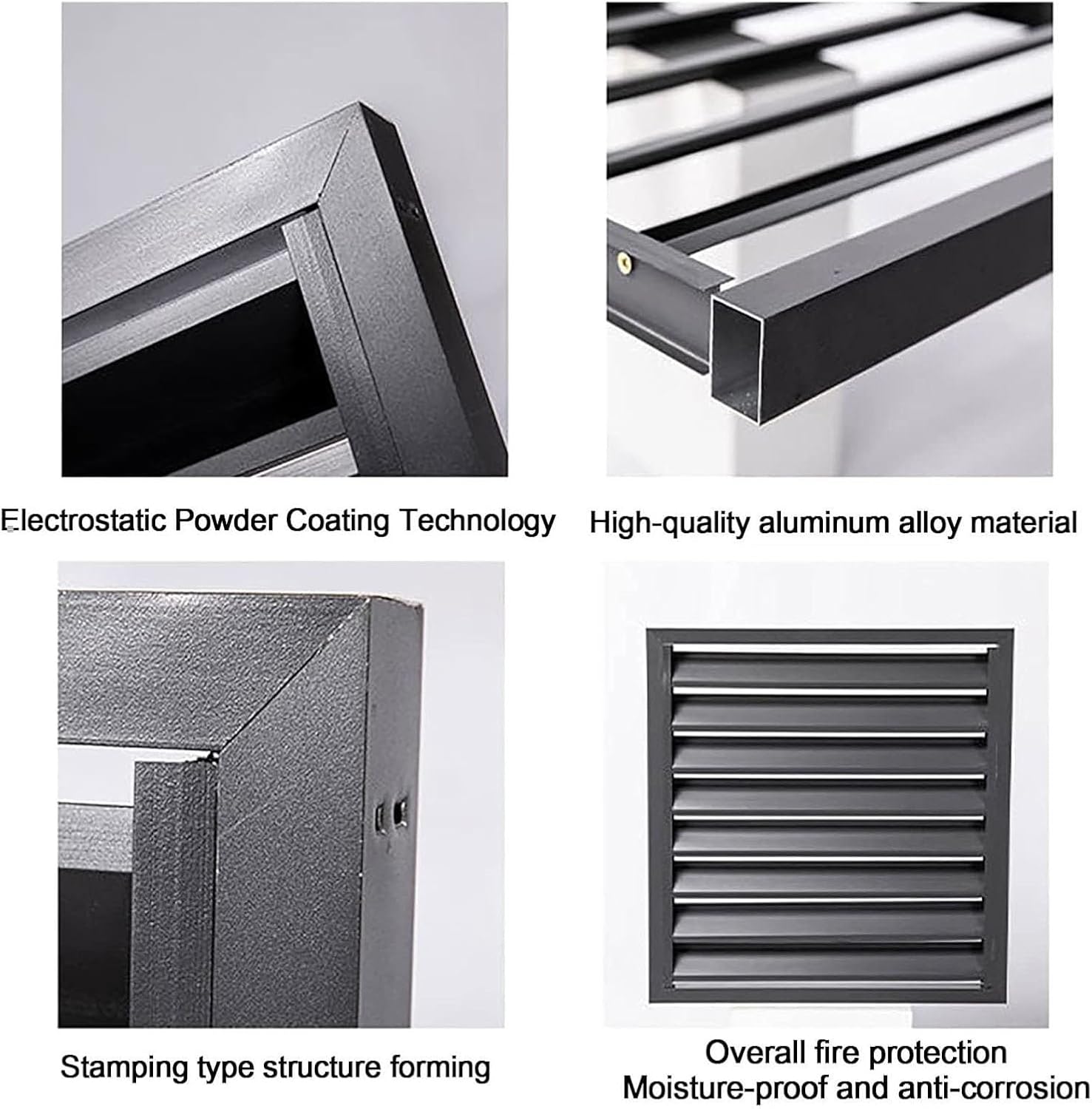 Aluminum Ac Unit Covers Outdoor, Privacy Screens Fence Panels for Air Conditioners Trash Bins, Isolate Pets, Fallen Leaves, Anti Theft(Gray,110cm)