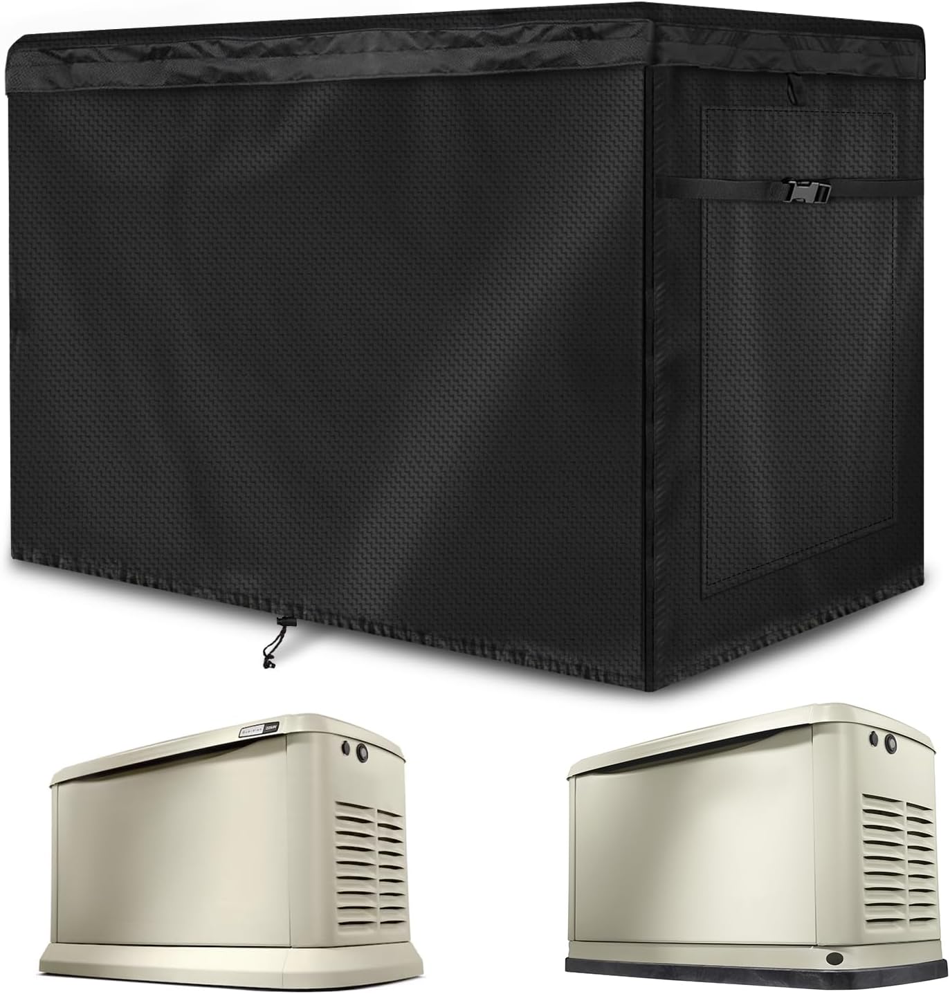 Generator Covers Fits for Generac 22kW Home Standby Generator, 600D Oxford Cloth Waterproof, Dustproof, and UV Resistant Home Generators Cover