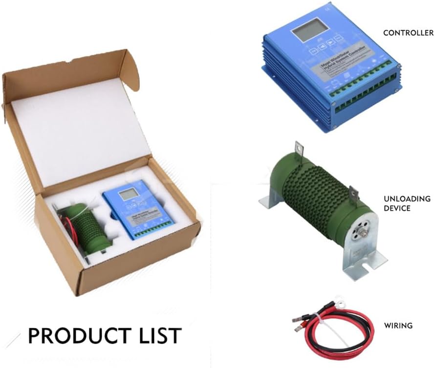 12000W Solar & Wind Hybrid System Double MPPT Charge Controller 12V 24V 48V Auto Regulator Home Use Wind Turbine Generator