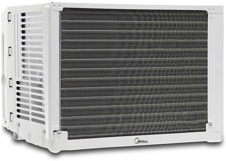 Midea 5000 BTU Window Air Conditioner ComfortSense Remote 150 sq ft, 450W, 56 dB noise level, 3 cooling modes and 3 fan speeds - MAW05R1WWT-T (Renewed)